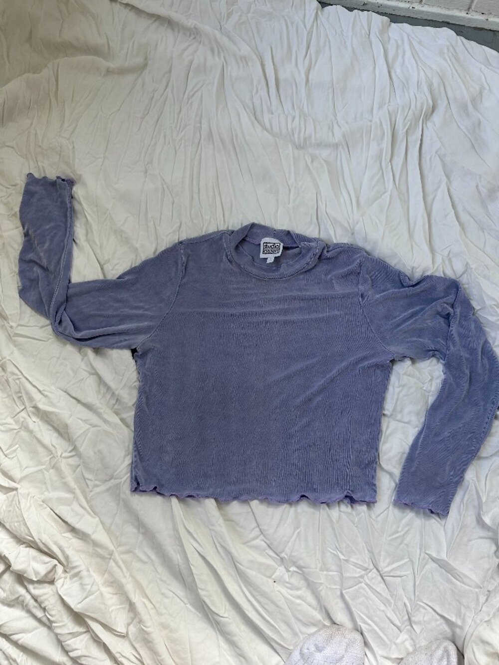 Lavender long sleeve mock neck
